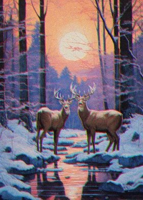 Deer And Forest