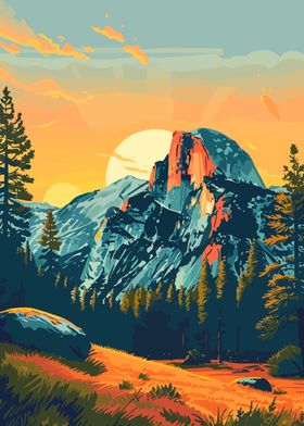 Minimalist Yosemite Art