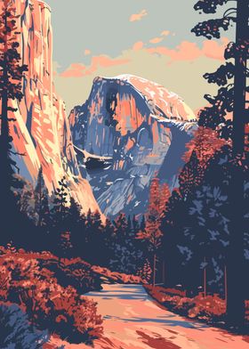 Yosemite Minimalist Art