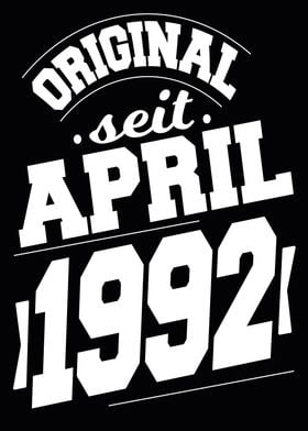 April 1992 32 Jahre