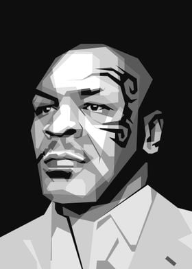 Mike Tyson Black and White