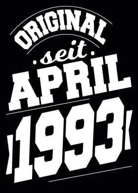 April 1993 31 Jahre