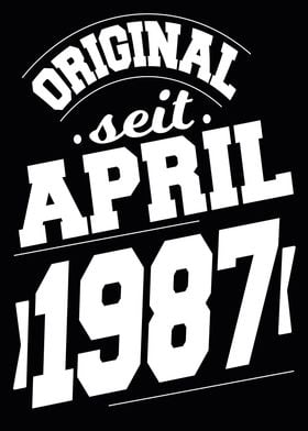 April 1987 37 Jahre