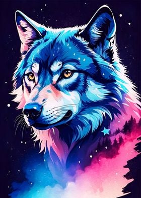 Wolf Head Illustration