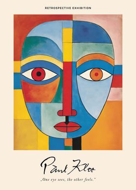 Paul Klee Colorful Face