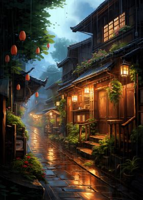 Village Rain Street