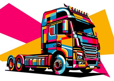 Tractor unit wpap pop art