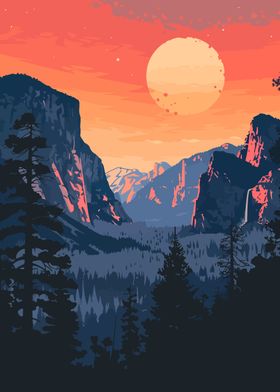 Yosemite Mountain Art