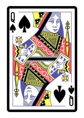 Queen of Spades Card