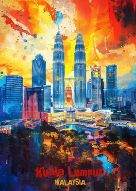 Kuala Lumpur Art Poster