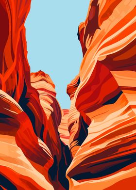 Antelope Canyon Travel Art