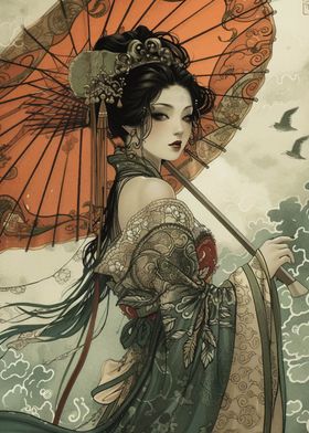 Geisha Japanese Samurai 
