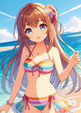 Anime Girl on a Vacation