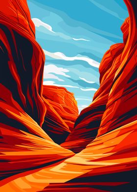 Antelope Canyon Travel Art