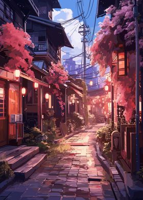 Japanese Street Sakura