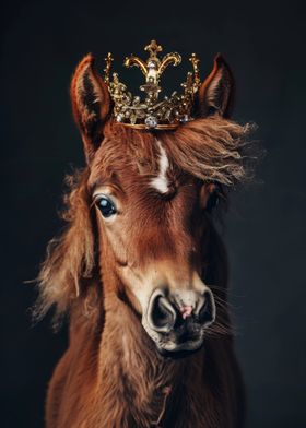 Horse Animal Cute King