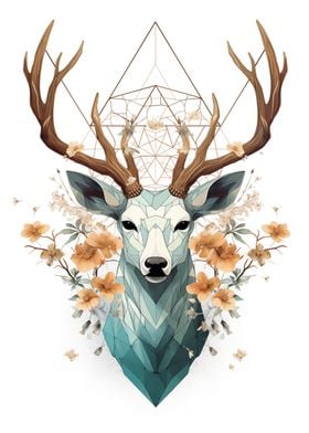 Geometric Wild Deer