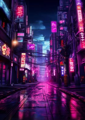 Neon Cyberpunk Japan