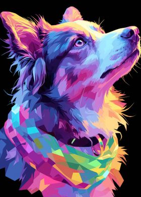 Dog Animal Neon Pet Friend