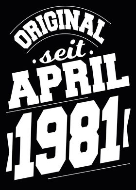 April 1981 43 Jahre