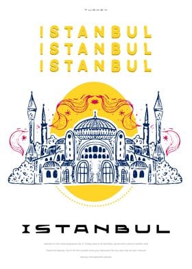 Istanbul big city poster
