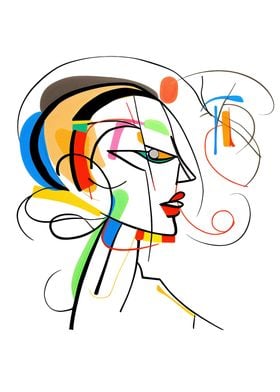 Abstract Woman Face