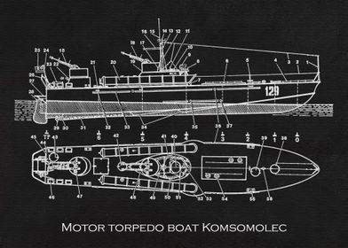 Motor torpedo boat Komsomo
