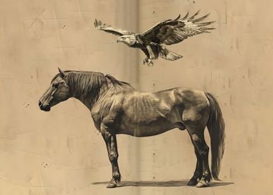  Eagle and horse