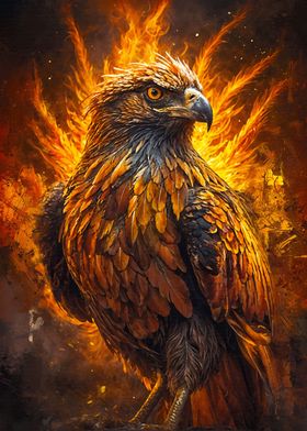 Eagle in Flames