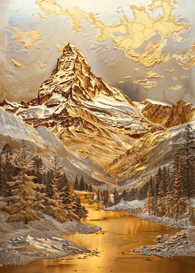 Gilded Matterhorn Majesty