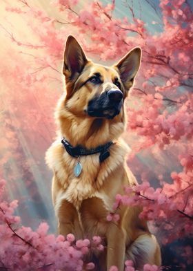 German Shepherd Cherrytree