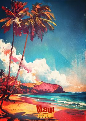 Maui Art Poster