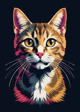 Cat Pop Art