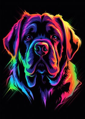 Dog Animal Neon Pet Friend