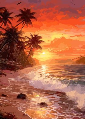 Beautiful Tropical Sunset