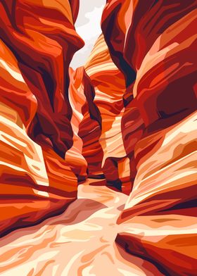 Antelope Canyon Travel Art