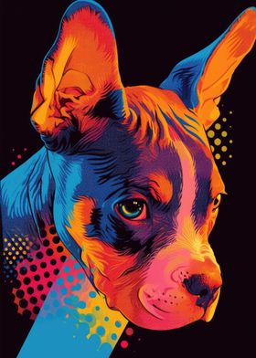 Dog Animal Neon Pet Friend