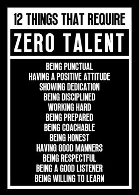 Require Zero Talent