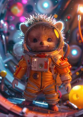 Hedghog Exploring Space