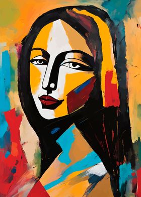 MONALISA ABSTRACT ART