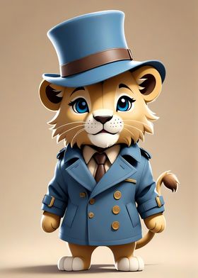 Smiling Chibi Lion