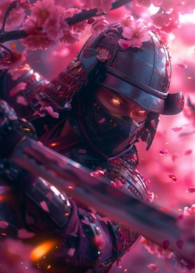 Japanese Samurai Sakura