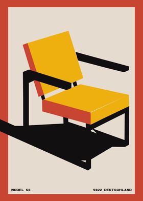 Bauhaus Chair Poster Print