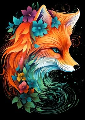 Fox Pop Art Animal