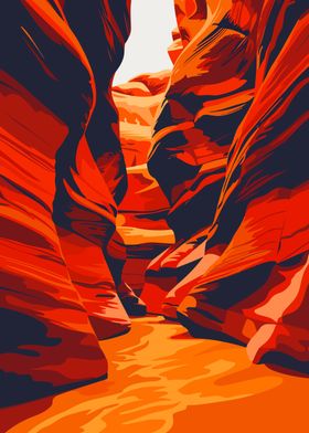 Arizona Canyon Travel Art