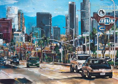 Los Angeles USA painting