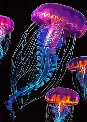 Neon Jellyfish