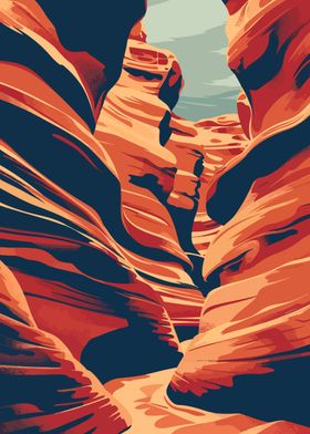 Arizona Canyon Travel Art