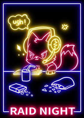 Neon fox play game