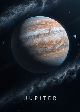 Planet Jupiter in space